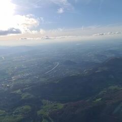 Flugwegposition um 16:37:00: Aufgenommen in der Nähe von Gemeinde Ebenau, Ebenau, Österreich in 2168 Meter